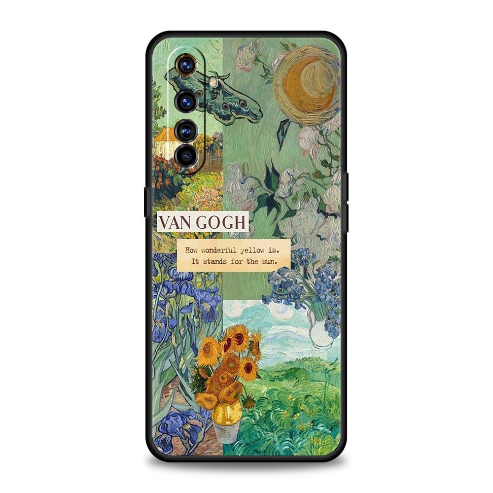 Чехол для телефона для Realme 12 11 10 9 8 5G 7 6 GT5 GT3 GT2 Pro Plus C21 C11 C25 C35 GT Neo 2 3 3T 5 Чехол Звездное небо искусство ван Гога