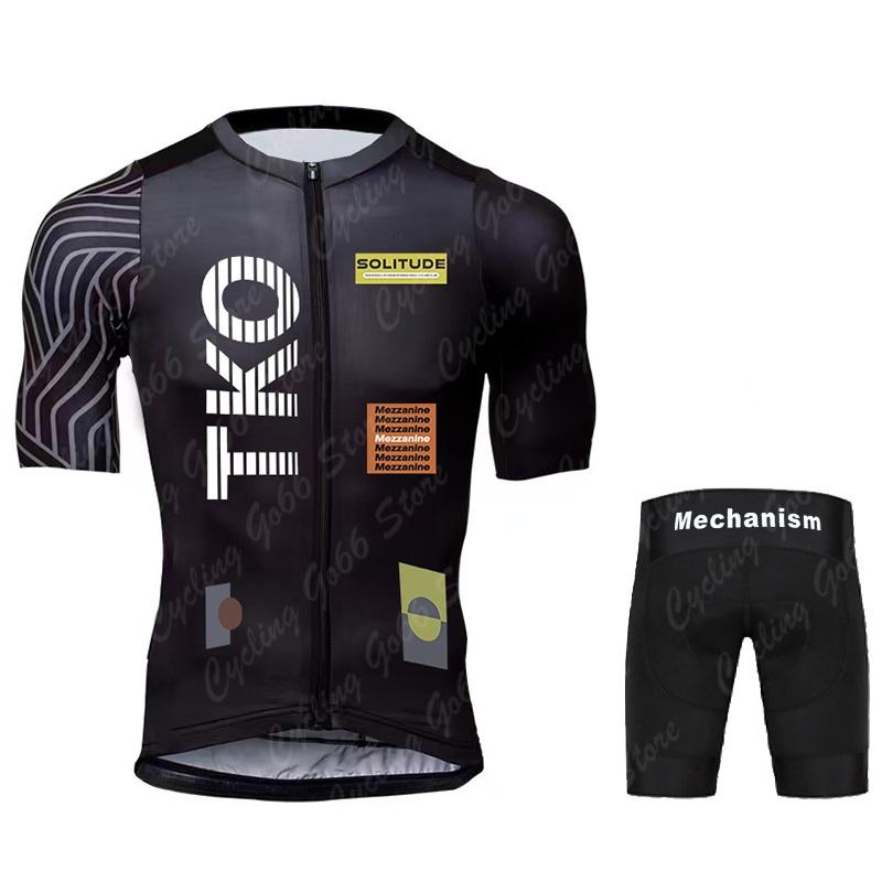 Men's Short Sleeve Cycling Jersey Set and Bib Shorts Pro Race Bicycle Clothing MTB Ropa Maillot Summer Cycling Clothes 2026 TKO
