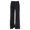 Split Flared Spring Autumn High Waist Loose Slimming Suit Floor-Length Pants Casual Wide-Leg Pants for Women