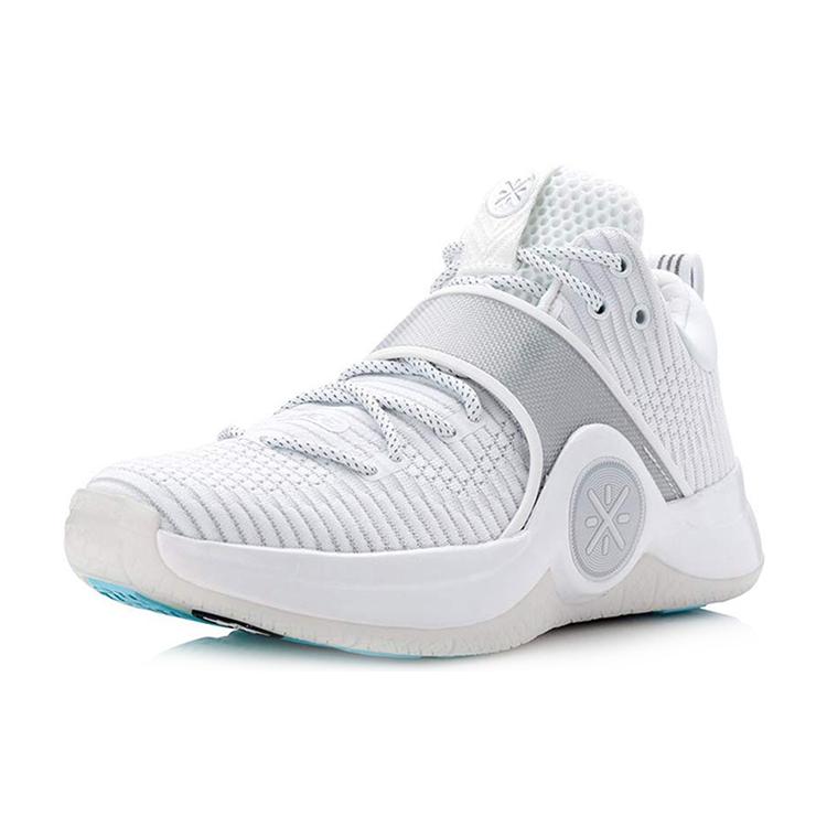 Li Ning WOW 6 Белые Горячие Низкие Баскетбольные Кроссовки Мужские Чисто Белые ABAM089-28