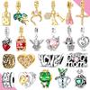 Новые Шармы Медь Оригинальные Бусины Золотой Хамелеон Подвеска Крест Fi Для Изготовления Браслетов Женские Украшения