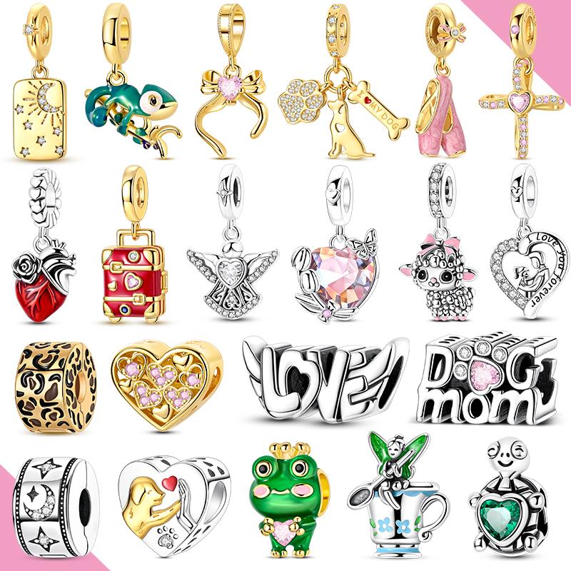 Новые Шармы Медь Оригинальные Бусины Золотой Хамелеон Подвеска Крест Fi Для Изготовления Браслетов Женские Украшения