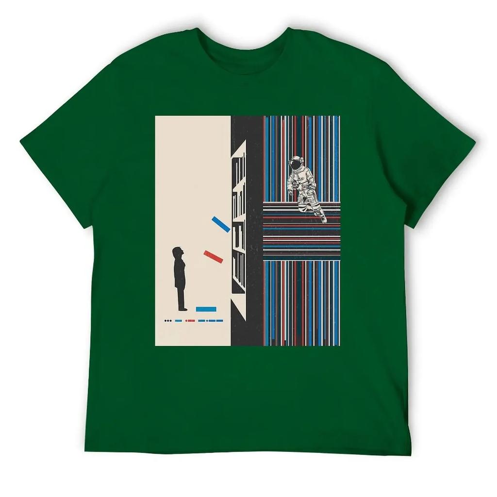 Motion Tees Горячая Распродажа Гик Отдых Размер США Межзвездный Купер Научная Фантастика Фильм Выносливость Оставайся 14 Футболка с Круглым Вырезом харадзюку