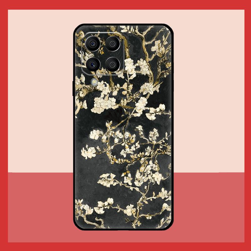 Чехол 'Цветущий миндаль' для Samsung Galaxy M56 M12 M06 M32 M52 M35 M55 M15 M11 M13 M14 M16 M36 M31 M53 M34 M54