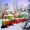 Christmas Decorations Santa Drive Train 3.6M/12FT Built-in LEDs Inflatable Toys Model Outdoor Ornament Xmas Party Garden Decor