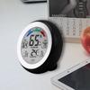 Circular Temperature Humidity Meter  Alarm Clock Electronic Clock  Greenhouse
