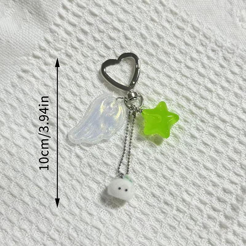 Эстетика Y2K Крылья Ангела Звезда Кролик Брелок Модный Девичий Брелок Шнурок для Мобильного Телефона Подвеска для Сумки Ключные Аксессуары
