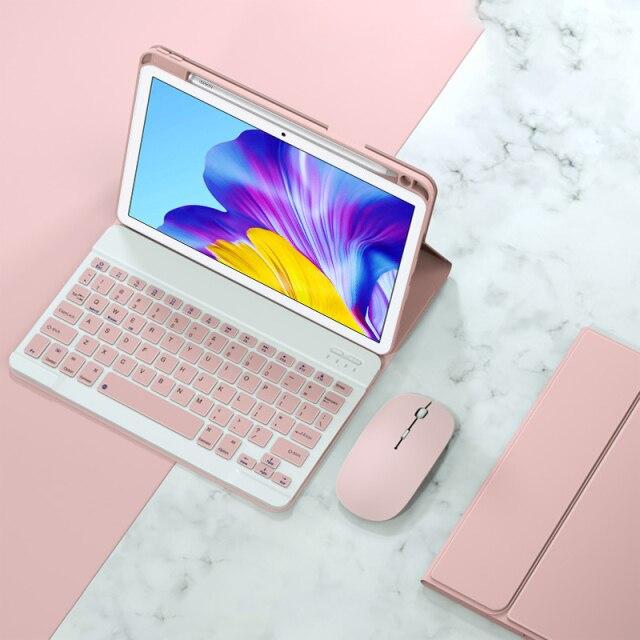 Чехол со светодиодной клавиатурой для Huawei Matepad 11 10,4 Pro 10,8 M6, чехол с гнездом для карандаша для Xiaomi Mipad 5 Pro, чехол из искусственной кожи