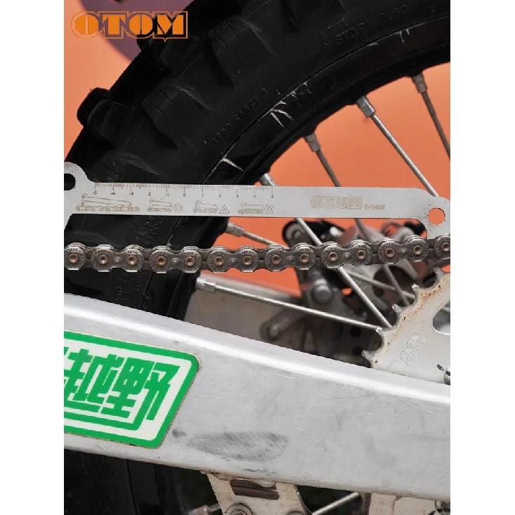 OTOM Motocross Chain Checker Stainless Steel Gauge Suitable For Measurement 520 525 530 Bike Motorcycle Universal Repair Tools