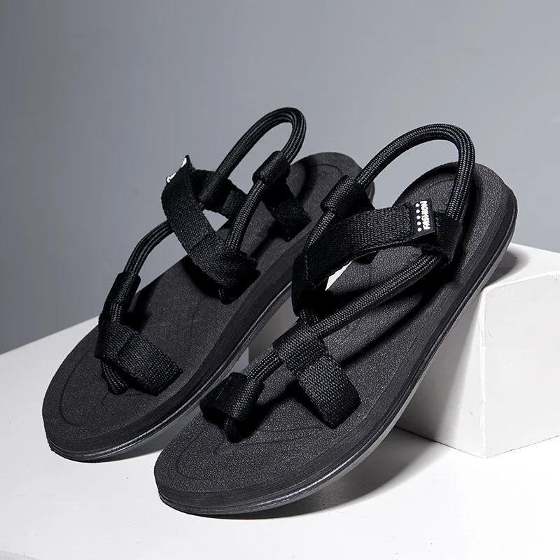 Fashion Summer Fashion Men SandalsRoman Outdoor Beach Comfortable Shoes Flip Flops Slip On Flats Opened Toe Sports Slippers