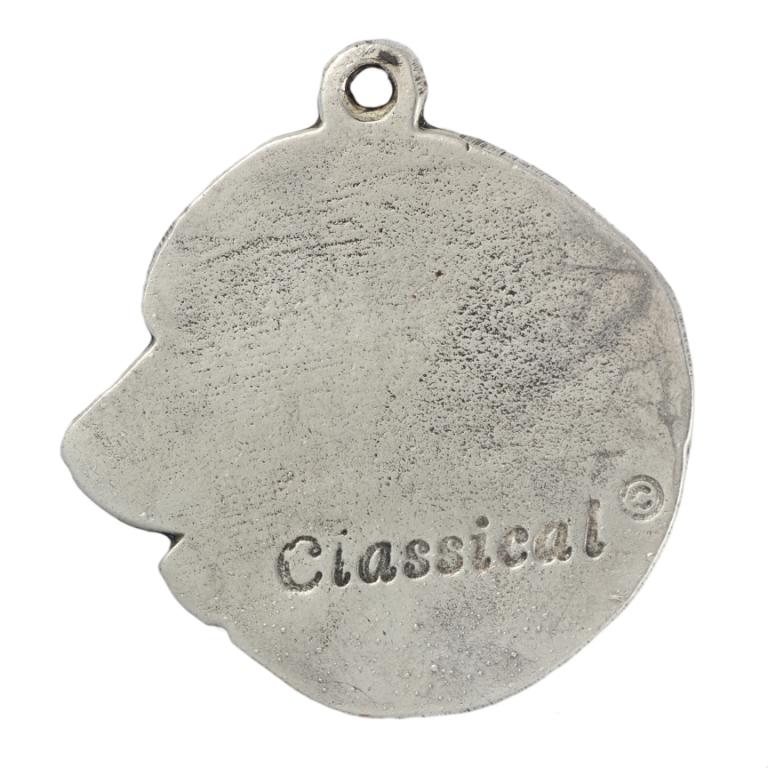 Leonberger - Silver-plated Dog Pendant, Handbag Decoration, Backpack Pendant by Art-Dog Brand