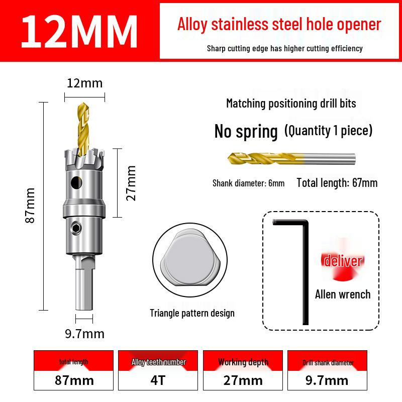 High Hardness Stainless Steel Alloy Drill Bit for Metal and Aluminum Reaming