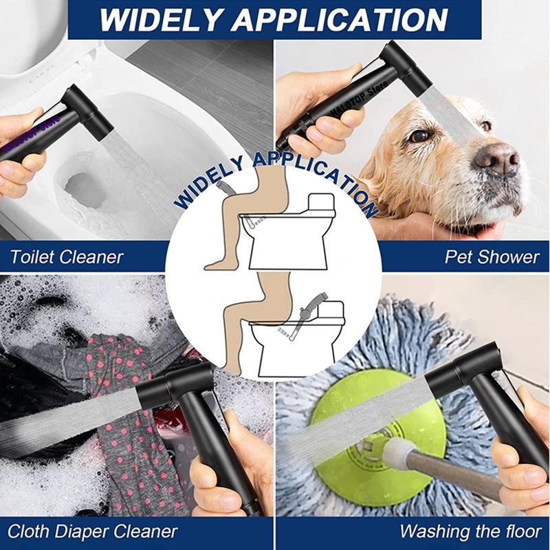 Ручной распылитель для туалета и ванной комнаты, насадка для душа, самоочищающийся ручной смеситель для биде из нержавеющей стали, ручной распылитель для биде, набор