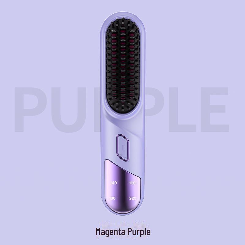 Расческа двойного назначения с ионизацией для выпрямления и завивки волос — защита от ожогов, бережный уход за волосами