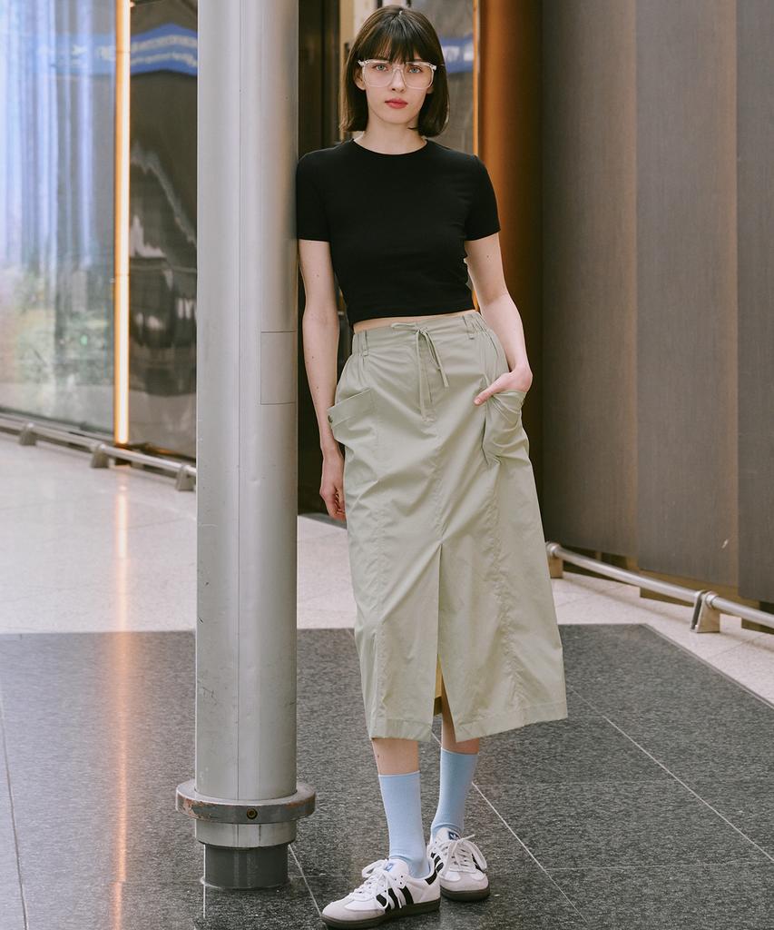 Marop 3105 Nylon Skirt (Beige)