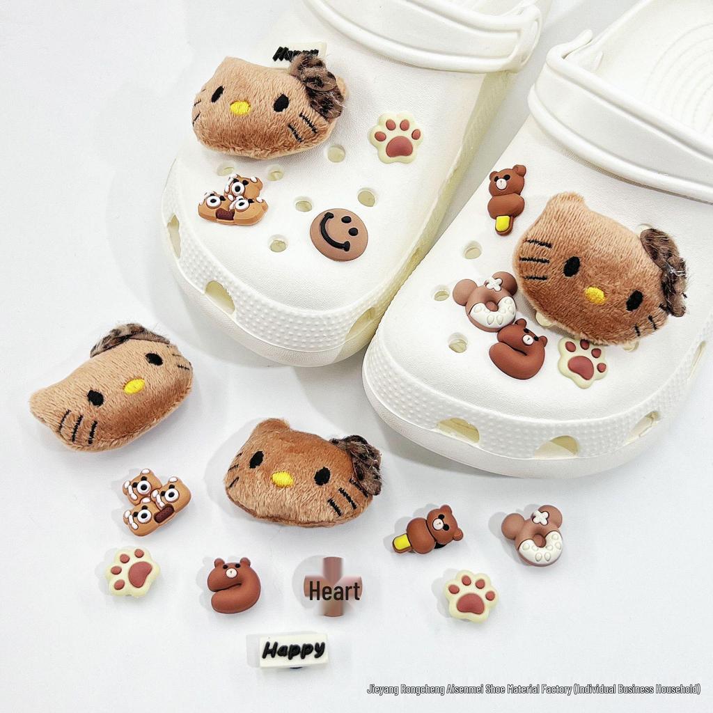 Cute Cartoon Shoe Charms: Kids' Croc Accessories, 3D Snap-On Flower Decorations for Boys & Girls