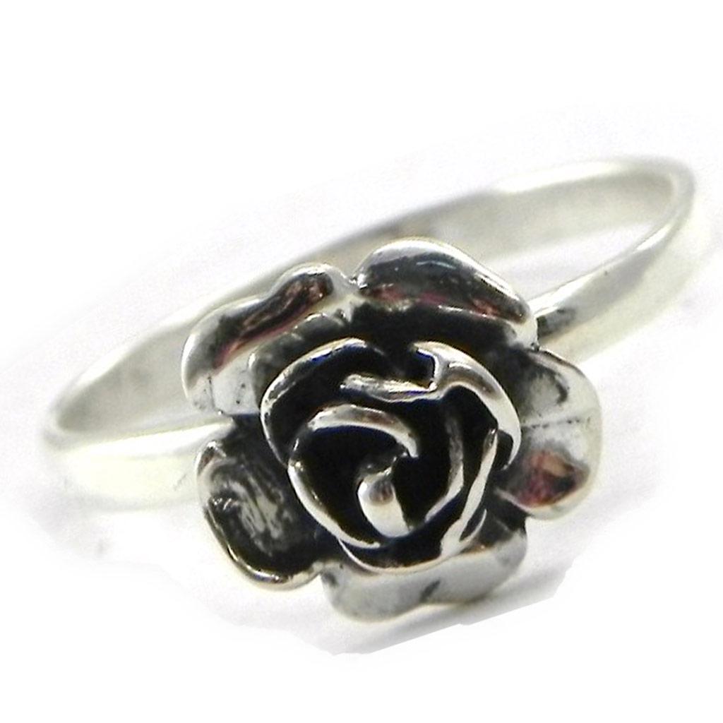 'Romantic Rose' Silver Ring