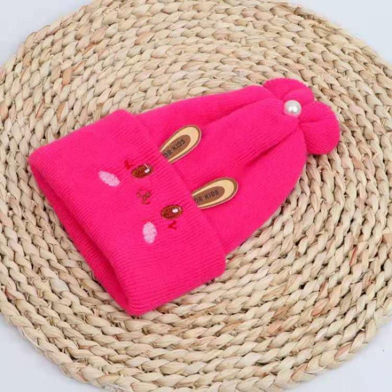 0-6 Months Newborn Fetal Cap Thickened Baby Hat Autumn and Winter Knitted Double-layer Woolen Hat Thermal Pullover Hat