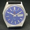 SEIKO EXPO 70 AUTOMATIC JAPAN 6349A MENS VINTAGE BLUE DIAL WATCH a701282-5