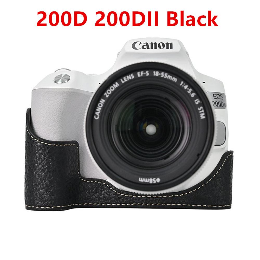 Получехол для камеры для Canon EOS R50V R50 R10 200D 200DII PowerShot V1 SX70HS Нижняя крышка с отверстием для батареи из ПУ кожи