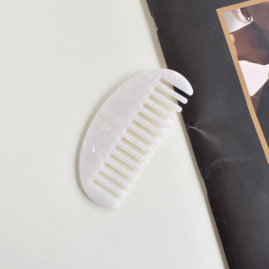 Popular Hair Combs In Europe and America, Hot-selling Acetic Acid Board Comb Anti-static Marble Pattern Hair Comb