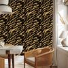 Gold Leather Black Wallpaper for Living Room and Bedroom 50x1000
