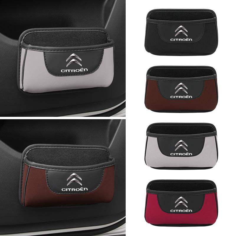 Car Door Storage Box Fur Pocket Phone Glasses Organizer Auto Accessories For Citroen C4 C3 C5 C1 C2 Berlingo Celysee Cactus