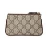 Gucci Ophidia Double G Logo Zipper Canvas And Leather Key Pouch Women Accessories Beige Ebony 772321-K9GSG-8367