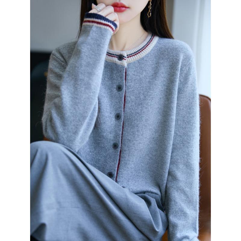 DAFIFY Женские модные повседневные свитера с длинным рукавом и круглым вырезом на осень-зиму