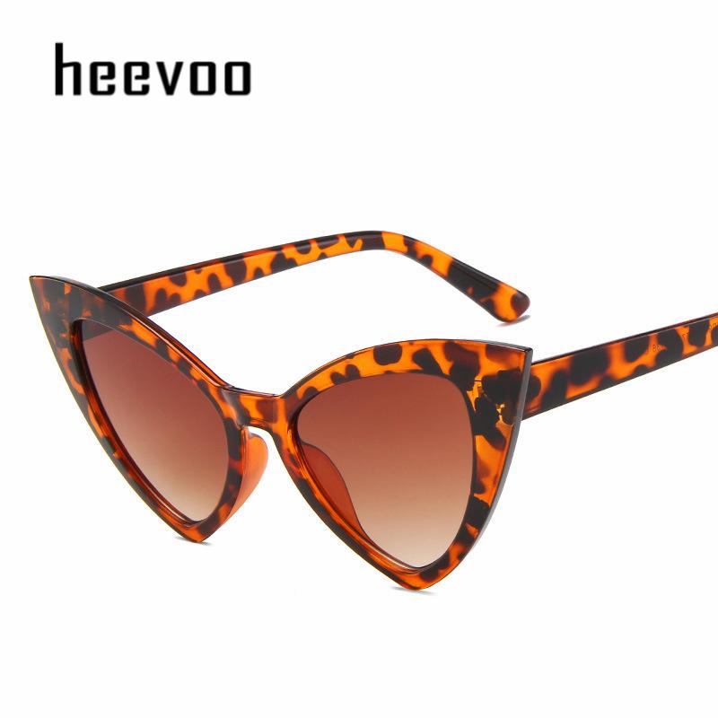 Vintage Cat Eye Sunglasses For Women Retro Cateye Frame Black Colorful Eyewear Female Oculos De Sol