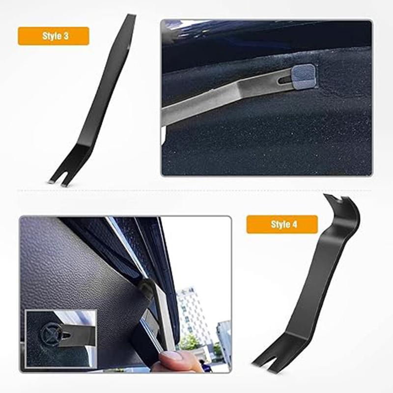 New 5/4Pcs Car Interior Trim Removal Tool No-Scratch Removal Pry Tools for Door Panel Auto Interior Fastener Removal Set