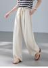 The Journey of Plain Shoes "Old Money Style Linen Lyocell Balloon Pants Summer Thin Elastic Waist Drop Breathable Casual Wide Leg Pants