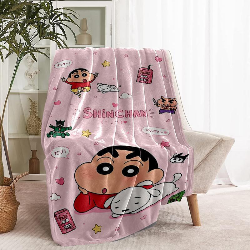 Crayon Shin Print Blanket - Soft & Comfortable, for Bedroom, Travel, Sofa, Home Decoration - Birthday Christmas Gift for Friend