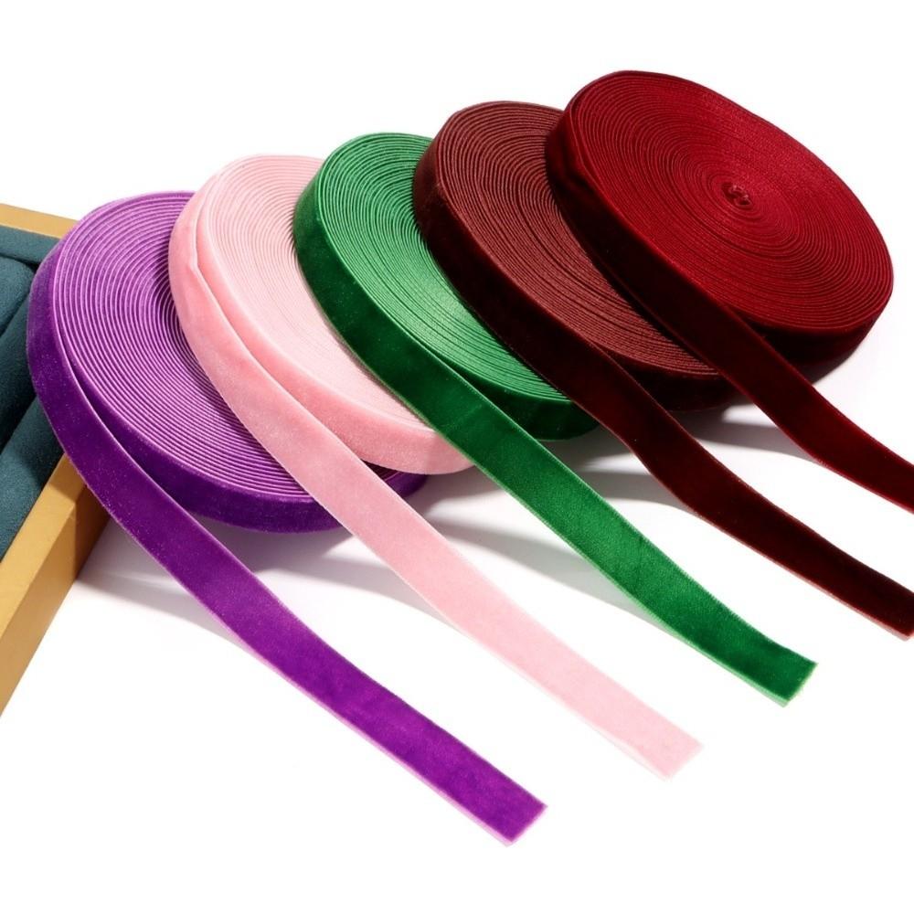 One-Sided Velvet Velvet Ribbon 1/2 Cm Wide Craft Ribbon For Bouquet Gift Party Decoration