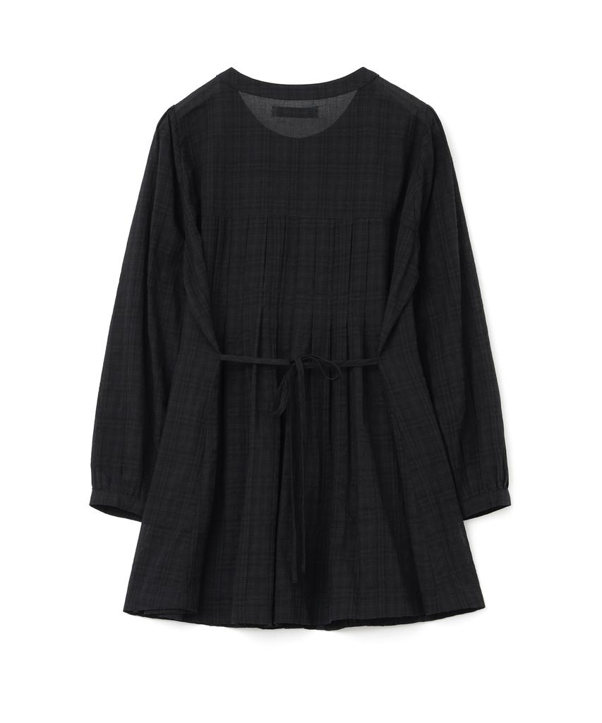 MILLO WOMEN Tuck Pleated Puff Blouse [Black]