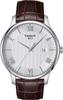 [Tissot] Мужские часы TISSOT Tradition Серебристый циферблат Кожаный ремешок T0636101603800 [Авторизованный импорт]