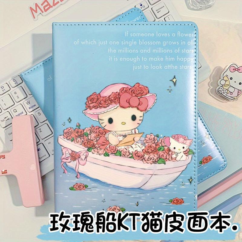 5 шт. Кавайный Sanrio Hello Kitty A5 Цветная Страница Кожаный Блокнот Милая Девочка DIY Ручной Блокнот Дневник Портативный Бумажные Принадлежности для Документов Подарок