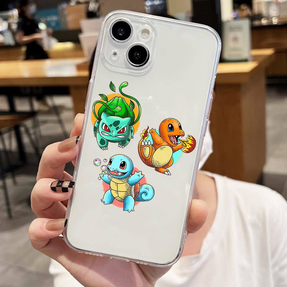 Чехол E-50 Pokemon Dragon для iPhone 7 8 11 12 13 14 15 16 Pro Max Plus Mini Xiaomi Redmi A3 9A 9C 10A 10C 13C Note 9 11 Realme Narzo C30 C55