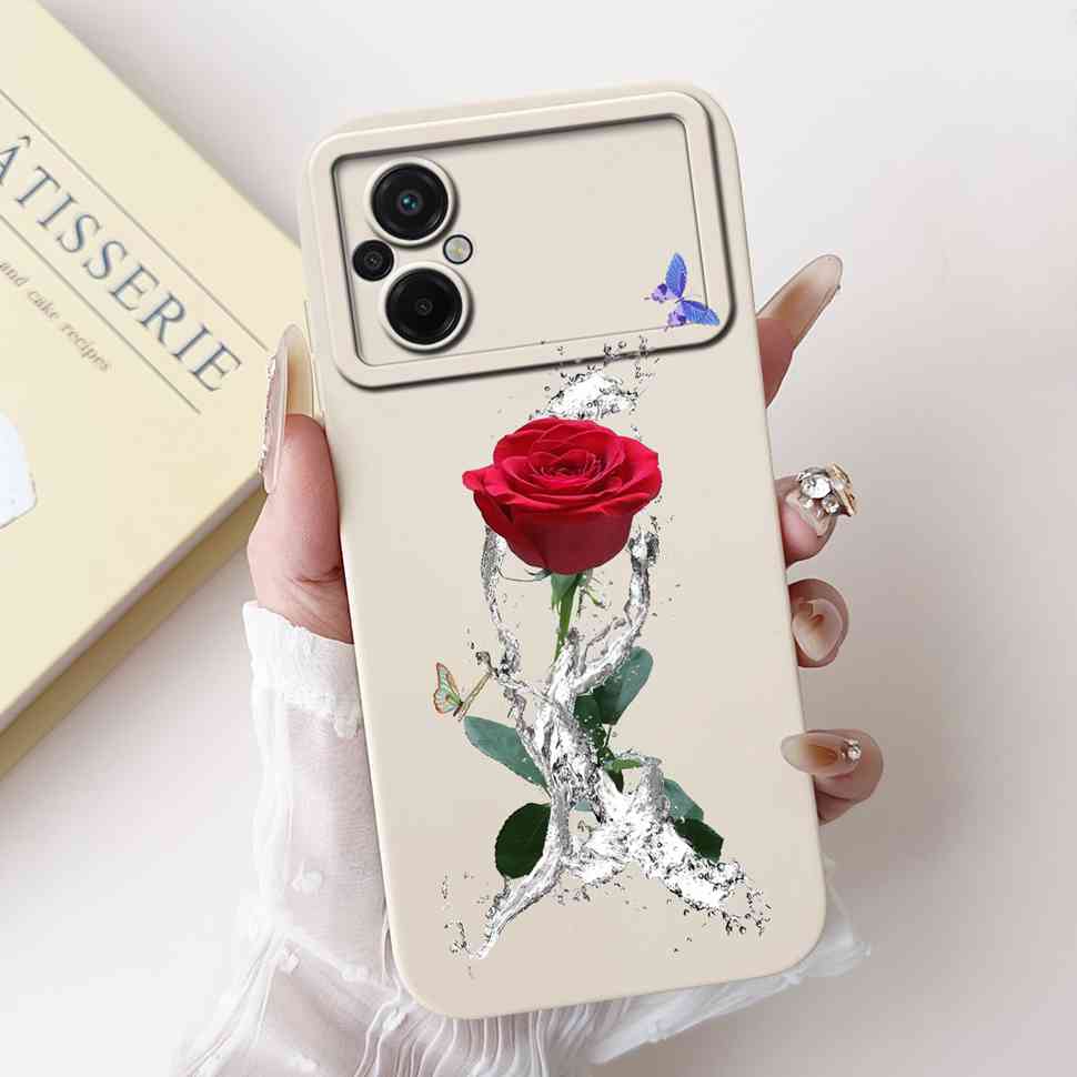 Для Xiaomi Poco M5 4G Чехол Модный Рисунок Цветок Мягкий Силикон Задняя Крышка Для Xiaomi PocoM5 POCO M5 4G Ударопрочные Чехлы для Телефона