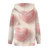 Women's Valentine's Day Printed Plush Warm Casual Jacket Sweater Winter Jacket