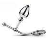 Removable Anal Butt Plug with Adjustable Penis Ring Metal Sexy Detachable Anal Plug Steel Single Double Ball Adult Toys for Men