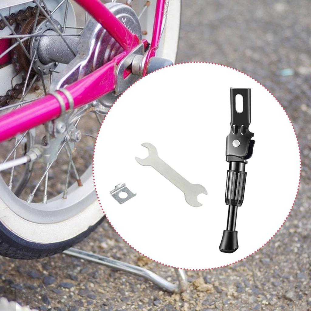 Adjustable Kickstand for Kids Bicycle, Side Support Mountain Bikes