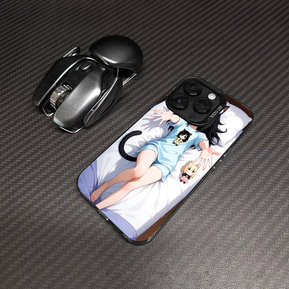 Чехол для телефона Watamote K-Kuroki T-Tomoko для IPhone 16 15 14 13 12 11 17 Pro MAX Plus Pro Матовый Ударопрочный Чехол
