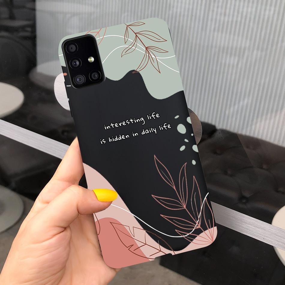 Милый Мультяшный Чехол Для Телефона Samsung Galaxy M51 M31 Конфетный Цвет Мягкий Силиконовый Задний Чехол Для Samsung M51 SM-M515F M31 Prime M315F