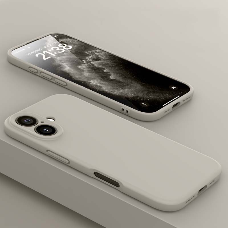 Роскошный Жидкий Силиконовый Ударопрочный Мягкий Чехол для Телефона Для iPhone 16 15 14 13 Pro Max 16Pro 15Pro 14Pro 16 Plus Защитная Крышка для Объектива