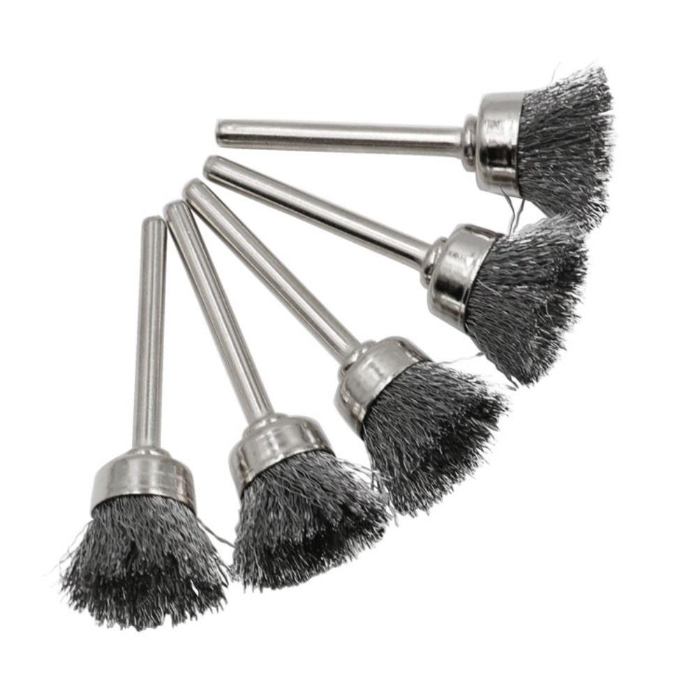 5pcs Rust Removing Polishing Brushes Grinding Wheel Wire Wheel Brush Rotary Tool Drill Attachment