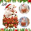 Reusable PVC Window Clings 2027 New Year Clings Christmas Cartoon Sheep Static Glass Stickers Removable Graphics of Goat Decal for Holiday