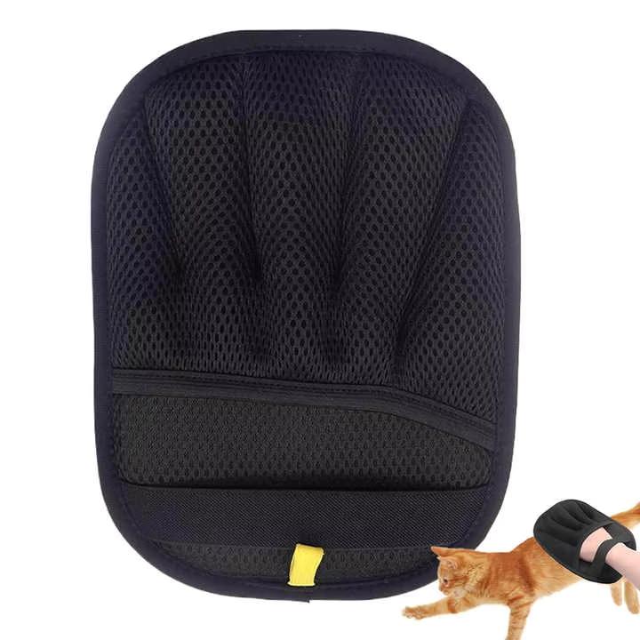 Professional Portable Double Sided Pet Hair Remover Glove Reusable Grooming Mitt for Cats Dogs Travel Home Car Cleaning