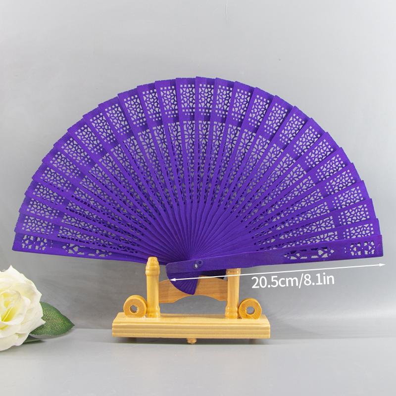 Деревянный ручной веер Декоративный складной веер Ручные веера для женщин Свадебные ручные веера Украшения для дома Abanicos De Mano Para Mujer