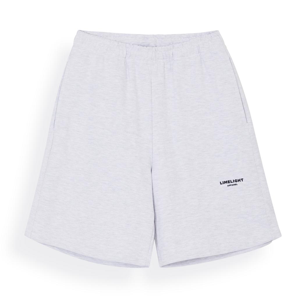 Limelight Apparel Простые Шорты с Логотипом, Тяжелые (Пепельно-серый/Черный)